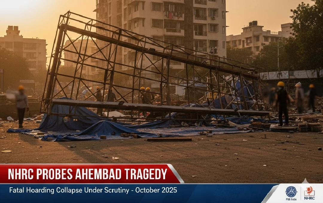 Tragedy in Ahmedabad: NHRC Probes Fatal Hoarding Collapse